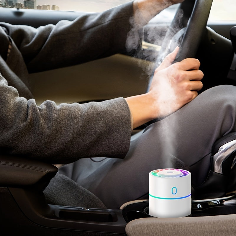 Humidificador ultrasónico portátil de 230 ml, difusor de aroma de nano niebla de plástico multisala con alimentación USB y funcionamiento silencioso para dormitorio, oficina y escuela - 1 unidad