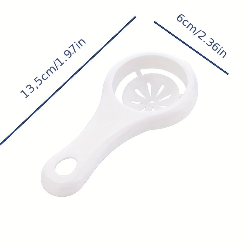 Herramienta separadora de huevo de plástico, separación fácil de yema y clara de huevo, gadget de cocina para hornear y cocinar
