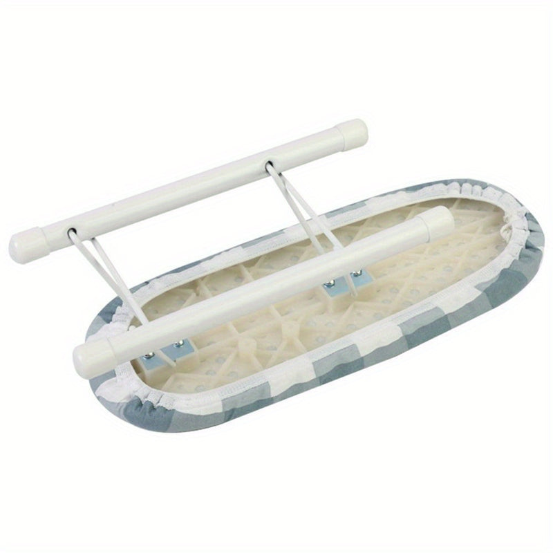 1 pieza de tabla de planchar ligera - Portátil, plegable, resistente al calor, cubierta de escritorio que ahorra espacio para planchar ropa, estilos de cuadros y flores, ideal para uso en casa y viajes, accesorio de planchado para viajes | Tabla de planc