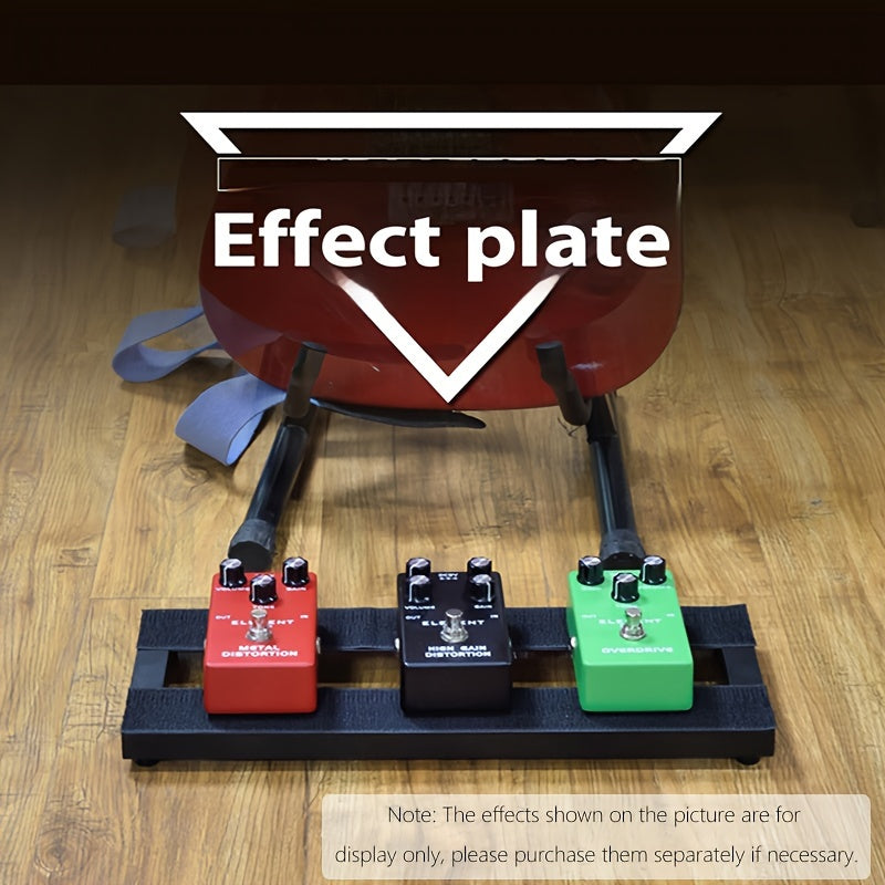 Tablero compacto para pedales de guitarra con mini loop de efectos, marco metálico portátil con cierre de gancho y bucle, mochila resistente e impermeable para accesorios de guitarra eléctrica, mini guitarra