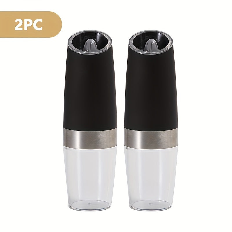 Molinillo de Pimienta Rosa Policía, Molinillo de Sal Marina para el Hogar, Molinillo de Especias Ajustable Eléctrico, Triturador de Pimienta Reutilizable, Utensilio de Cocina, Grano Ajustable, Luz LED Alimentada por Batería, Operación Automática con Una