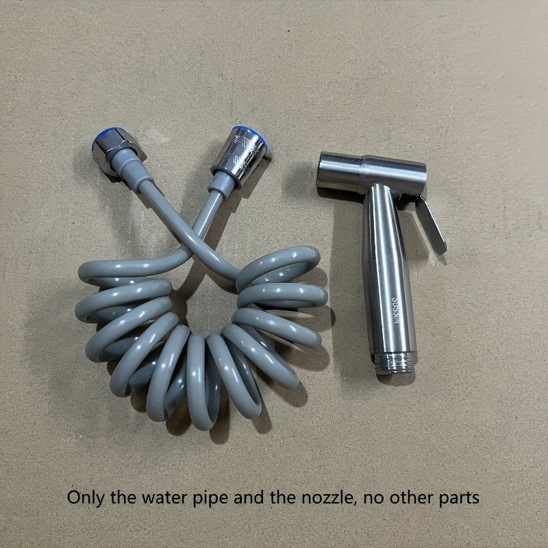 Juego de Ducha Portátil con Boquilla de Acero Inoxidable, Adecuado para Higiene Personal y Limpieza del Baño, Cabezal de Ducha Auto-Limpiante, Material Duradero de Acero Inoxidable