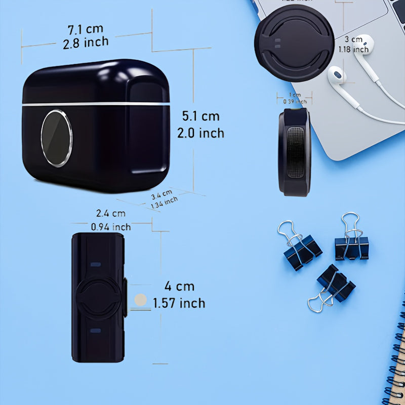 Auriculares inalámbricos para for iphone/Android con enchufe USB-C, micrófono mini con cancelación de ruido de 2,4 GHz