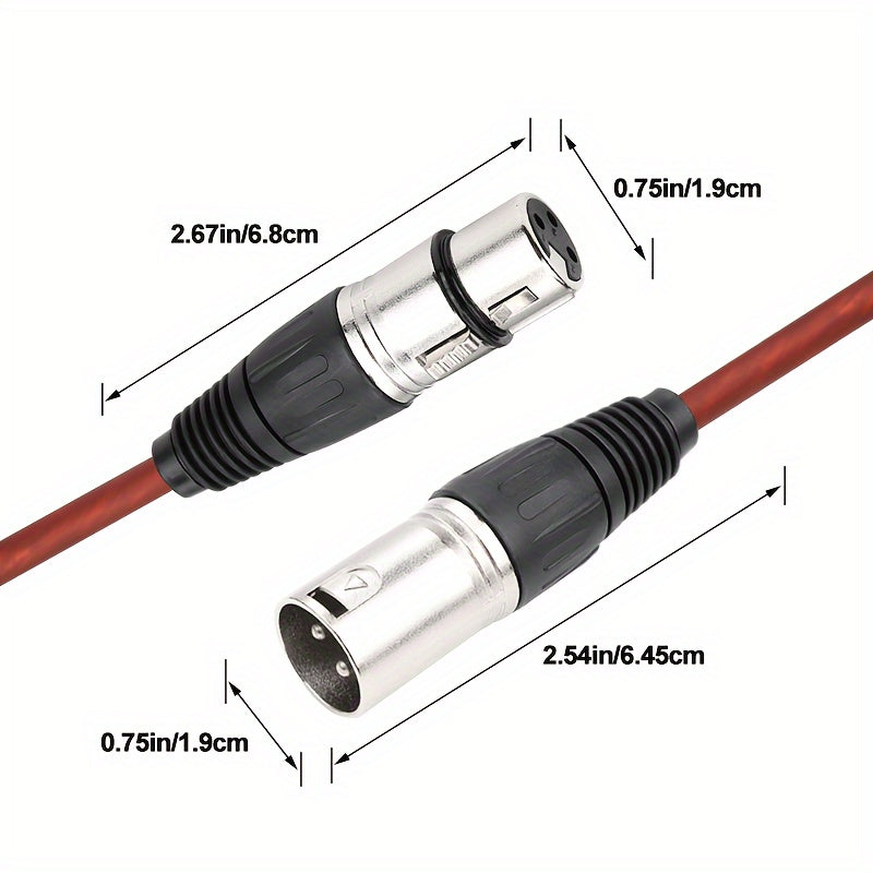 Cable de Audio XLR Premium I-Zclive - Macho a Hembra, Aleación de Zinc, Cable de Micrófono y Altavoz Balanceado de 3 Pines para Equipo de Grabación, Preamplificadores y Estaciones de Radio
