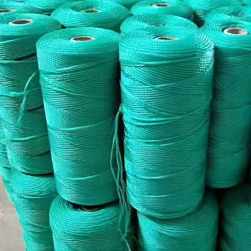 Cuerda de jardinería verde duradera de 500m - Diámetro de 1mm, cuerda de unión de plástico para verduras, tomates y más - Perfecta para invernaderos, camas de flores, redes de pesca y tareas de jardinería, alta resistencia y fácil de cortar, malla de jar