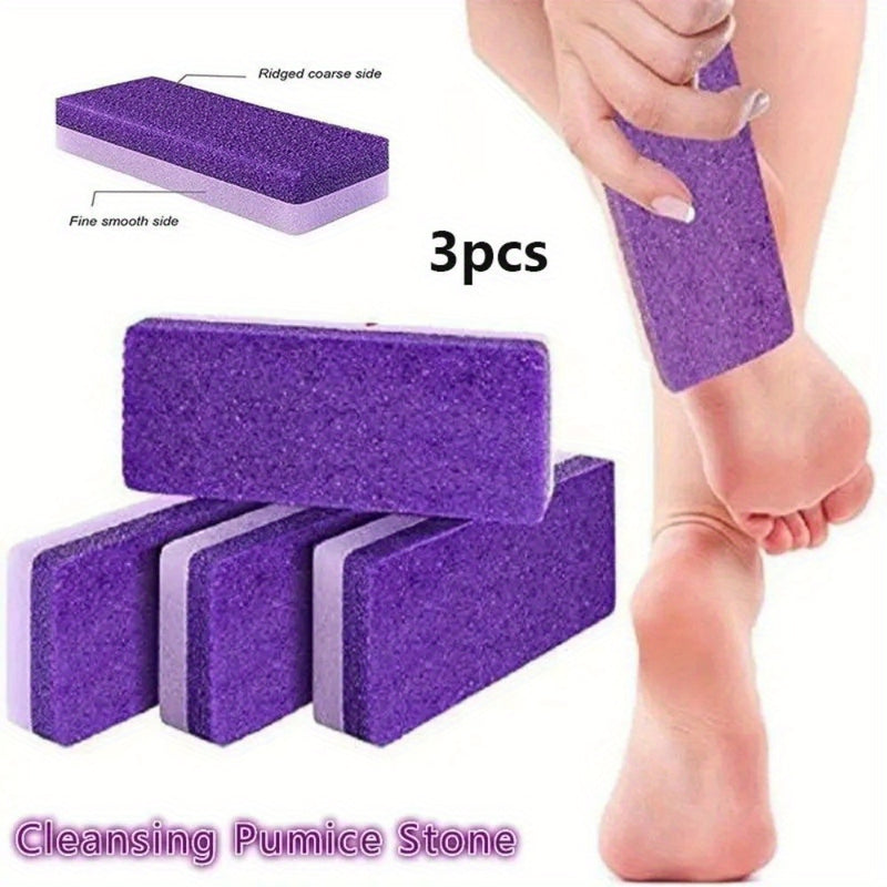 Piedra de afilar para pies con espuma de poliuretano, esponja de pimienta de doble cara para eliminar la piel muerta de los pies.
