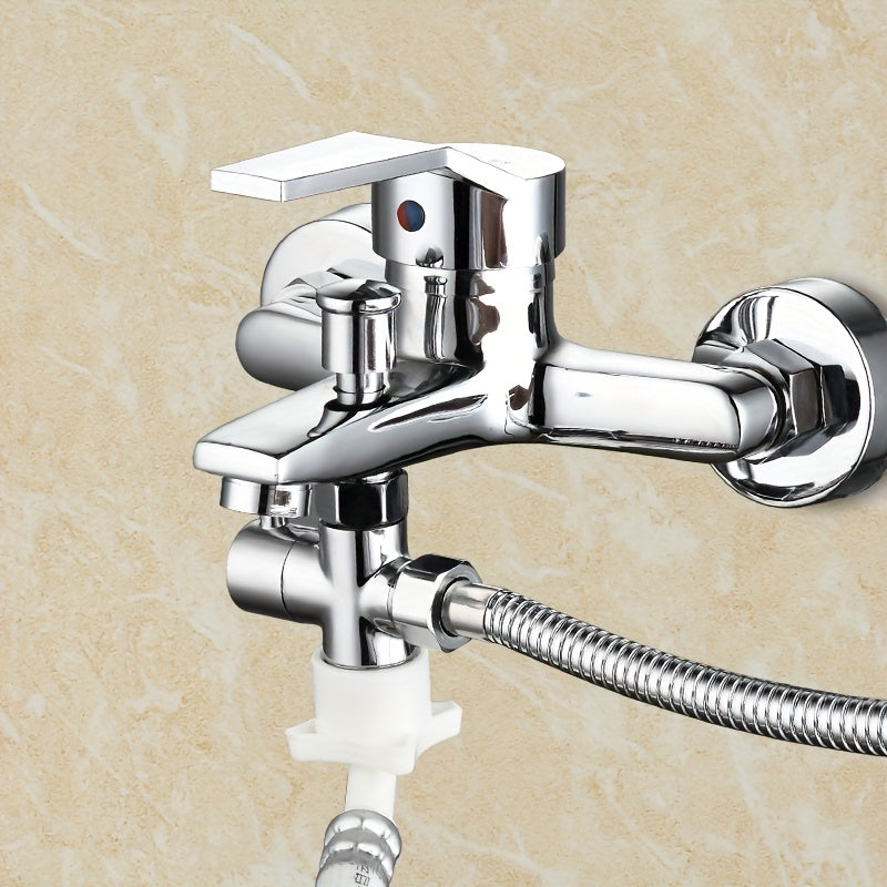 Válvula de ángulo de tres vías con una entrada y dos salidas, válvula de salida doble para el hogar con interruptor, distribuidor de ducha, válvula distribuidora de cabezal de ducha, diámetro de 20 mm, 3 vías, sistema de ducha universal de reemplazo, ada