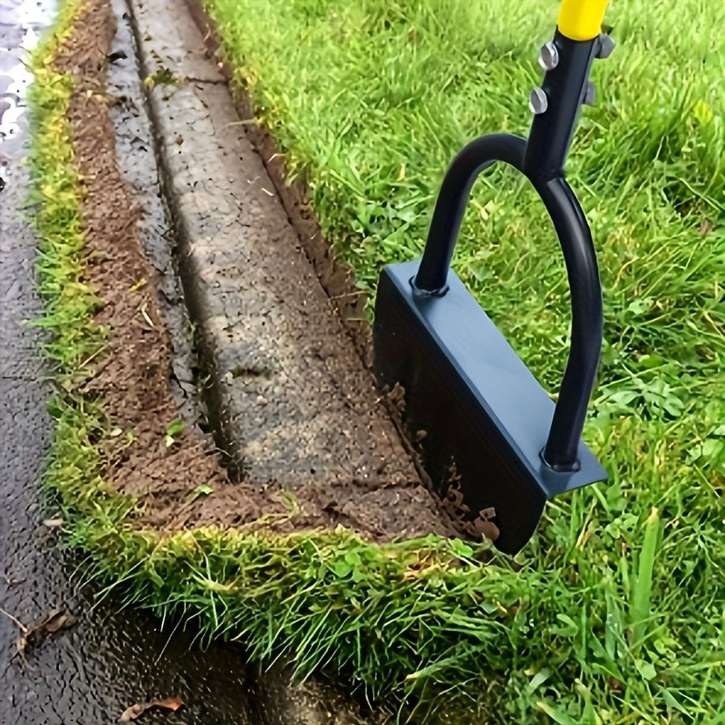 Pala de jardín de metal de alta resistencia de 10 metros/60 pulgadas con prueba de 8000 giros flexibles, rotación libre de 360°, diseño ligero de 2,5 kg para un corte eficiente de bordes en 99% de los escenarios, ideal para césped de parque y jardinería,