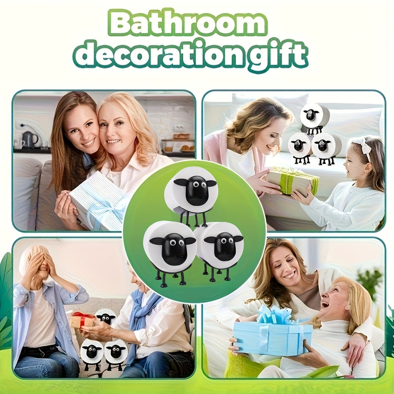 1/3 piezas - Soporte de papel higiénico con forma de animal lindo, soporte de papel higiénico divertido, soporte de papel higiénico de baño de pie, para decoración de baño