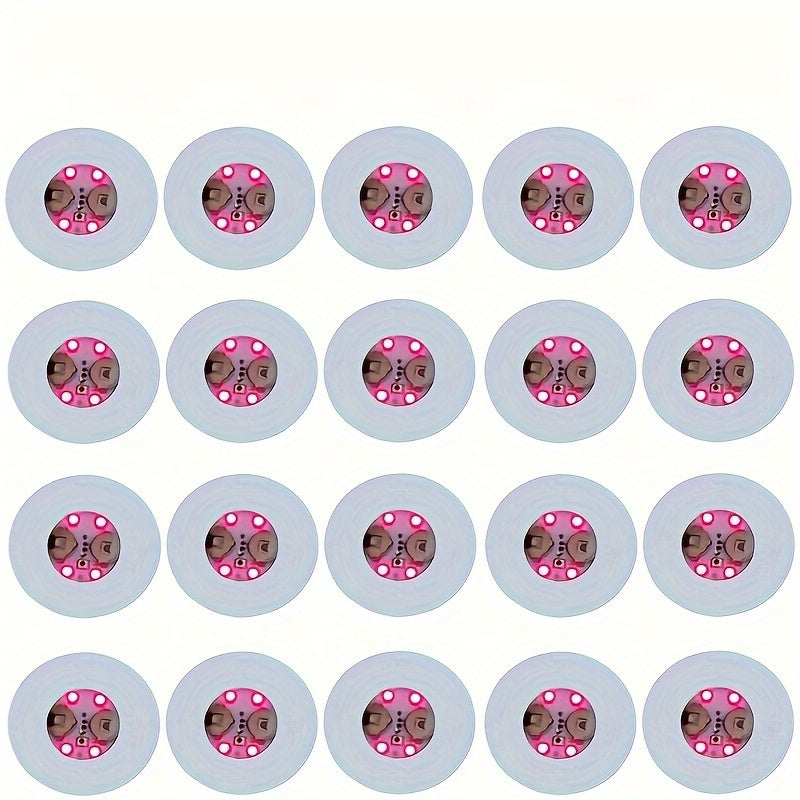 20 piezas de posavasos LED, luces adhesivas LED, luces para botellas de vino y licor, luces para copas, destelladores para botellas de champaña, fiestas y bares
