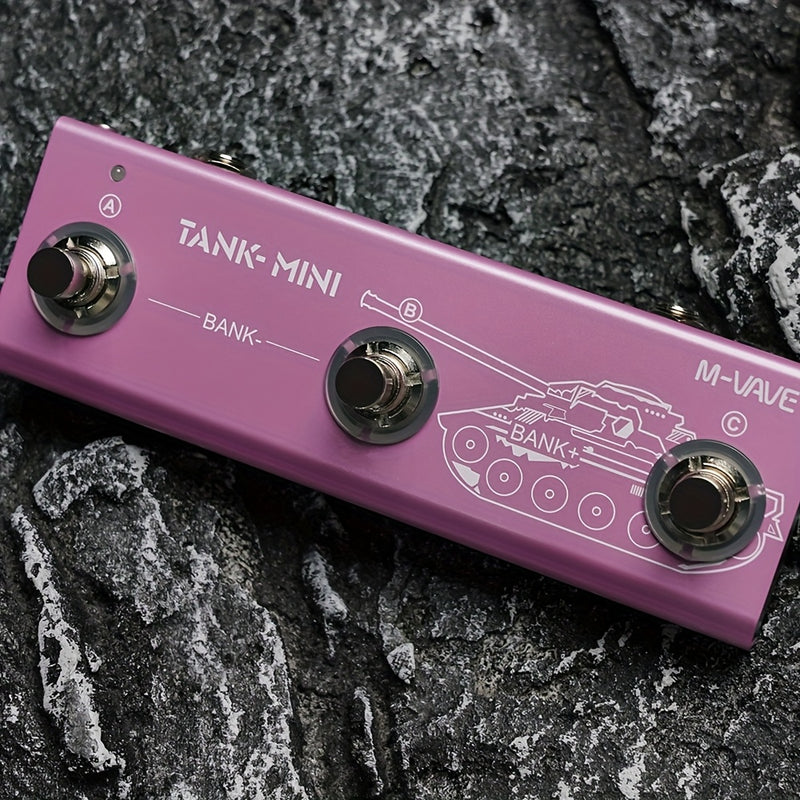 Pedal M-VAVE Tank Mini Multiefecto para Guitarra/Bajo con Soporte IR y OTG, Grabación Integrada, Cabina, Amp, Modulación, Retardo y Reverb