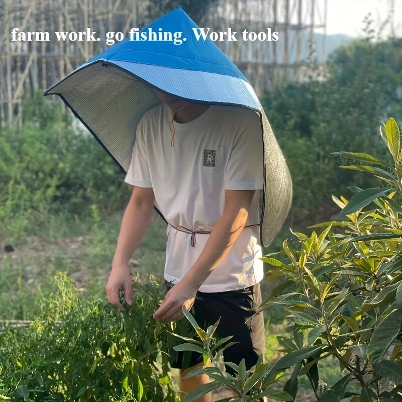 Sombrero de sol unisex con ala ancha y protección solar UPF, espalda de malla transpirable y frente sólida, correa ajustable para el mentón, estilo callejero para actividades al aire libre, agricultura, pesca, senderismo, protección solar, sombrero versá