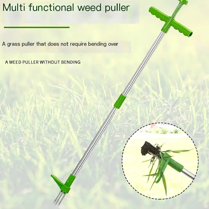 Desmalezadora Ergonómica 4 en 1 - Desbrozador de Aluminio Desmontable con Mango Metálico Resistente, Diseño Reforzado en Aleación para Jardín y Césped | Set de Herramientas Manuales Duraderas