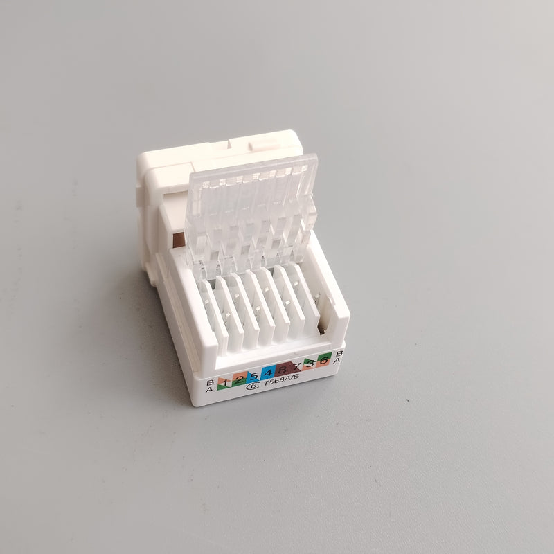 10 piezas, panel de red redondo 8P8C, módulo sin herramientas, seis clases, clase seis, tres clases, RJ45CAT.6, CAT.7, RJ11CAT.3, adaptador de línea de alimentación
