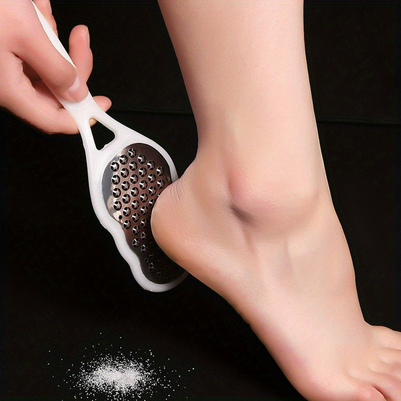 2 piezas, eliminador de pies y masajeador de luz muerta beige - Eliminador de plástico no eléctrico sin alcohol para heridas crónicas, eliminación y exfoliación, uso doméstico - No se necesita energía, eliminador de heridas, herramienta para remojo de pi