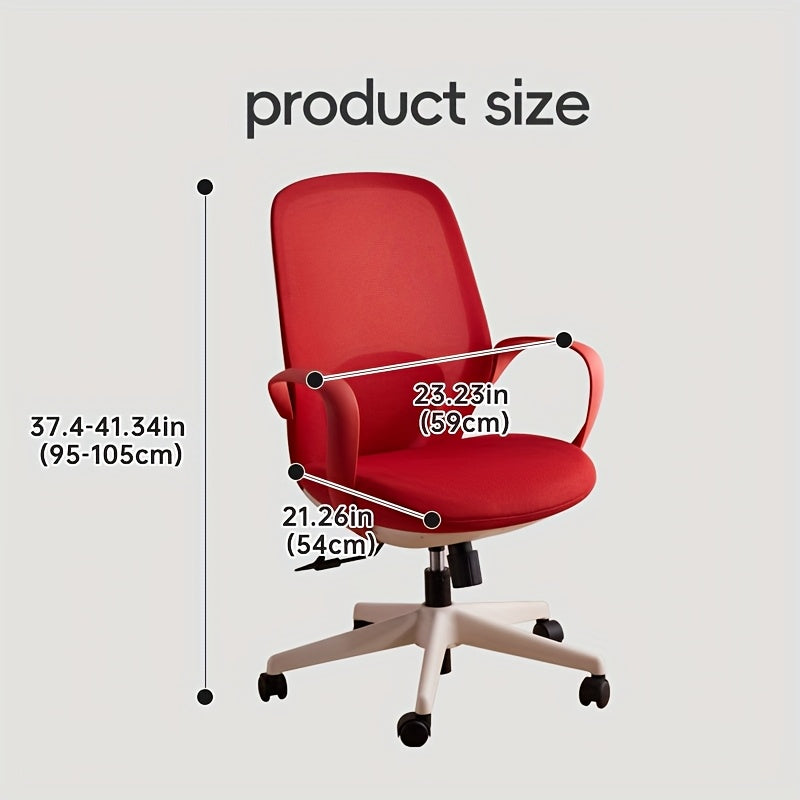 Silla de oficina con asiento transpirable, diseño ergonómico, inspirado en formas de conchas, con un aspecto elegante y suave.