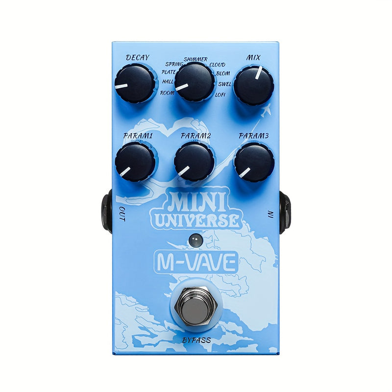 Pedal de Guitarra Reverb Innovación Sonido Único 9 Efectos de Reverb Universo Pedales Digital Puro