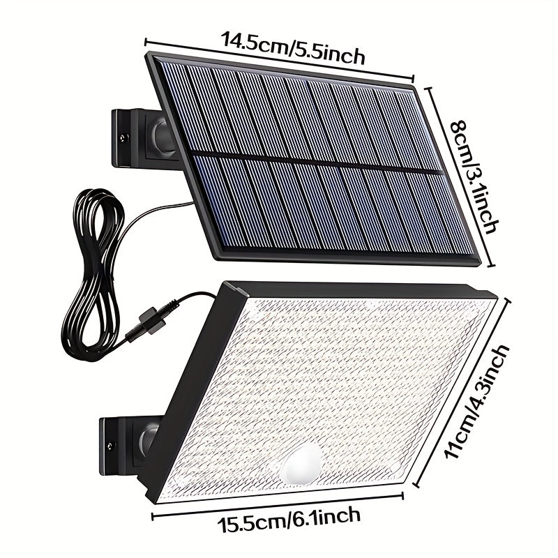 Luces solares para exteriores, IP65, 400 luces LED solares, con detector de movimiento PIR altamente sensible mejorado, desde el amanecer hasta el atardecer, super brillantes, auto NO/OFF, iluminación de seguridad para la casa, la puerta principal, la en