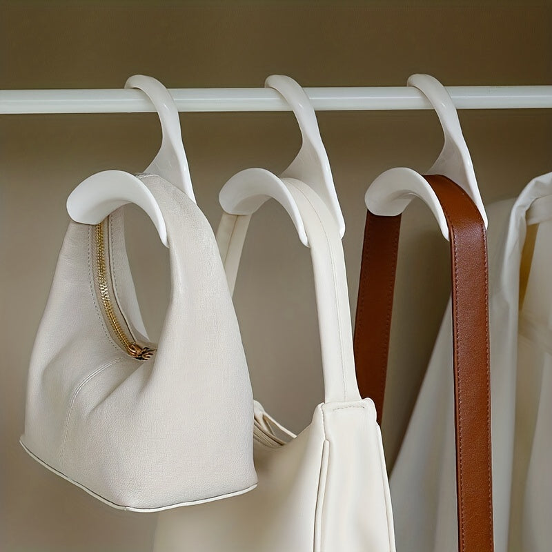 5 Piezas de Colgador Arqueado con Ganchos para Bolsas, Sombreros y Accesorios - Organizador de Armario