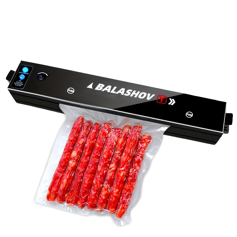 Máquina selladora al vacío Sellador automático de alimentos Selladores al vacío Bolsas para alimentos Sistema de sellado de aire para sellador de alimentos seco, enchufe de EE. UU. De 110 V, viene con 10 bolsas gratis, luces indicadoras LED, sellador al