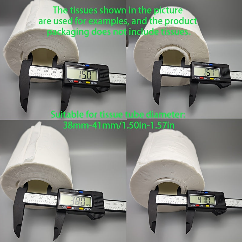 Soporte para papel higiénico de gato negro, compatible con tubos de 38mm-41mm/1.50in-1.57in, el papel higiénico en la imagen es solo ilustrativo, producto no incluye papel