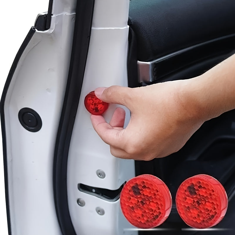 Conjunto de 4 Luces LED para Puertas - Luces Rojas Anticolisión para Coches, Plástico Duradero, Fácil Instalación, Mejora la Visibilidad y Seguridad Nocturna, Compatible con Varios Modelos de Automóviles, Barras Luminosas para Vehículos