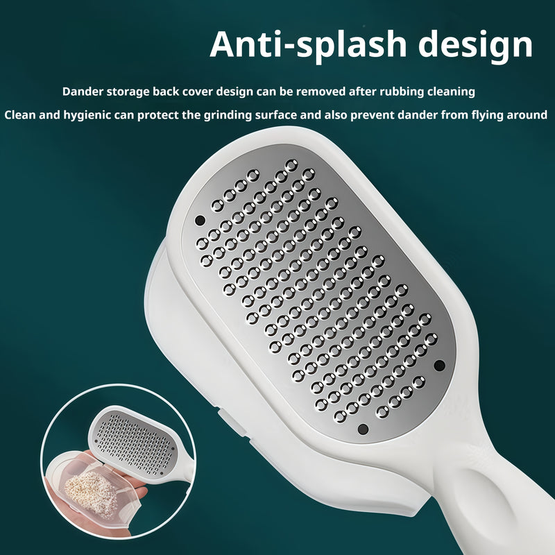 Un herramienta especializada para el cuidado de los pies, diseñada para eliminar y eliminar la piel muerta de los talones secos. Cuenta con propiedades resistentes a los salpicaduras y cuchillas de acero inoxidable, lo que la hace esencial para tratamien