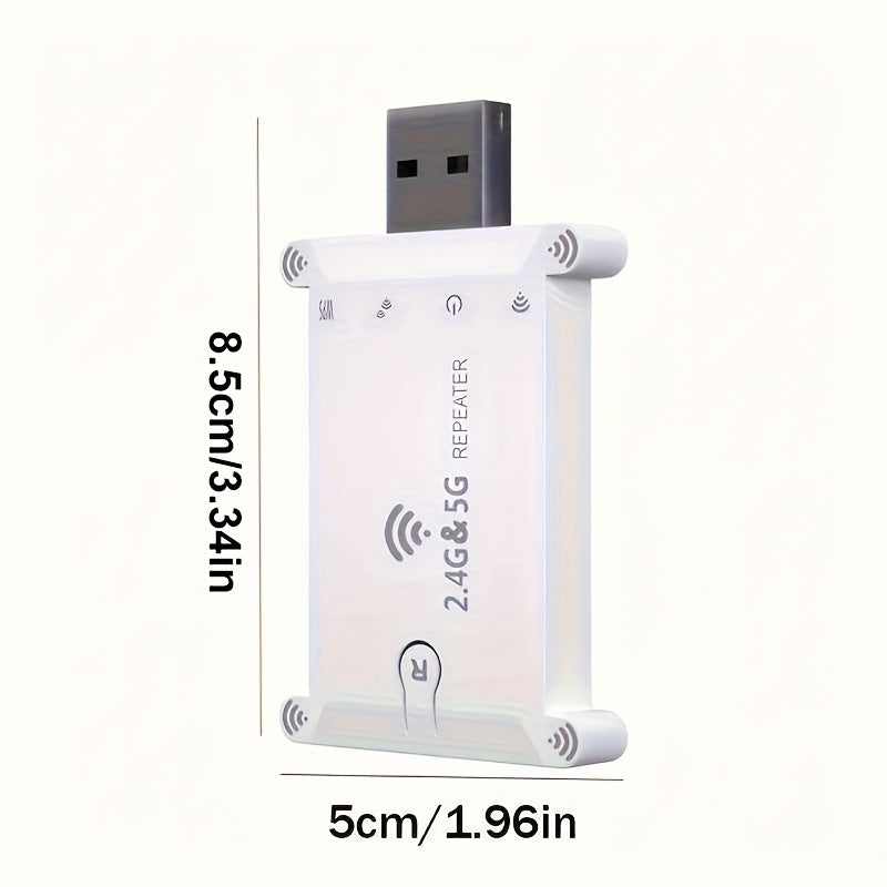 Extensor de Wi-Fi Mejorado por OEKE de 1200Mbps - Cobertura de Señal Superior, Desplazamiento Sin Interrupciones, Conectar y Usar, ¡Amplíe Fácilmente su Red Inalámbrica!