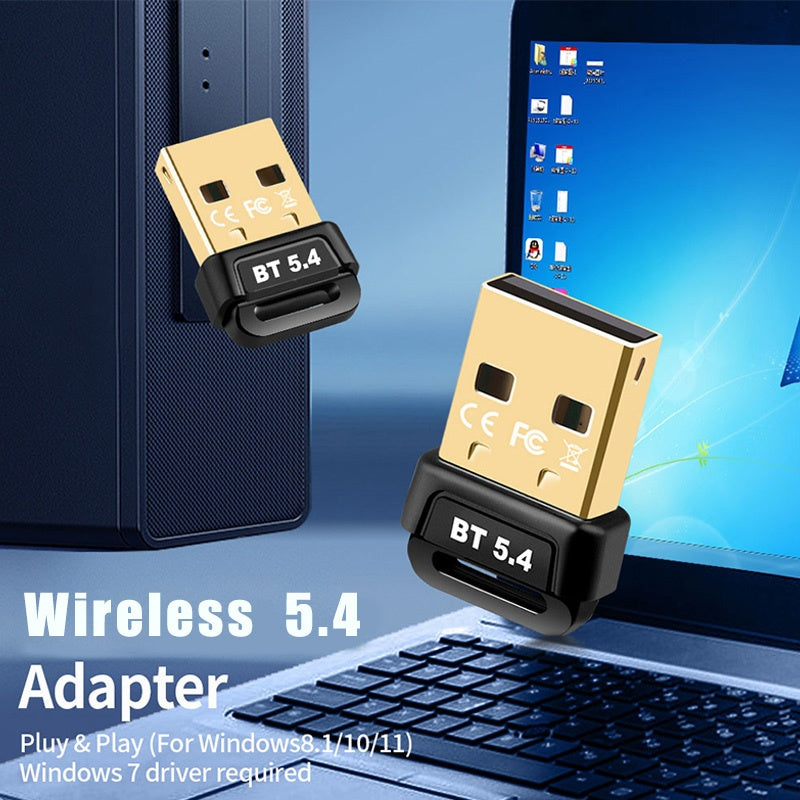 Adaptador de red inalámbrico ultra mini USB 5.4! Conecte y juegue para Win8.1-11, compatible con el sistema Win7! Soporta hasta 7 dispositivos simultáneamente, amplia compatibilidad para auriculares/altavoces/ratón/teclado/impresora, etc., rango estable