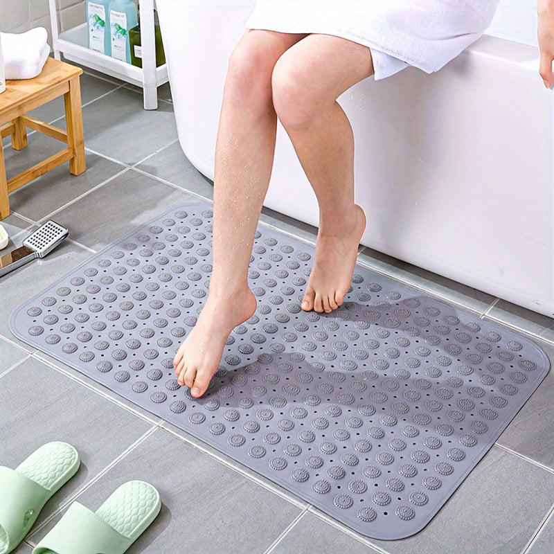Tapete Antideslizante Para Baño, Tapete Antideslizante Para Pies En El Hogar Con Agujeros De Drenaje, Suministros De Baño