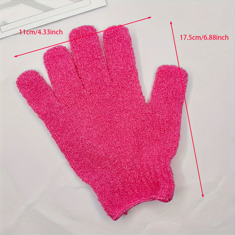 Guantes exfoliantes para baño, manoplas de baño doble cara para exfoliación, masaje y limpieza corporal, accesorios de baño