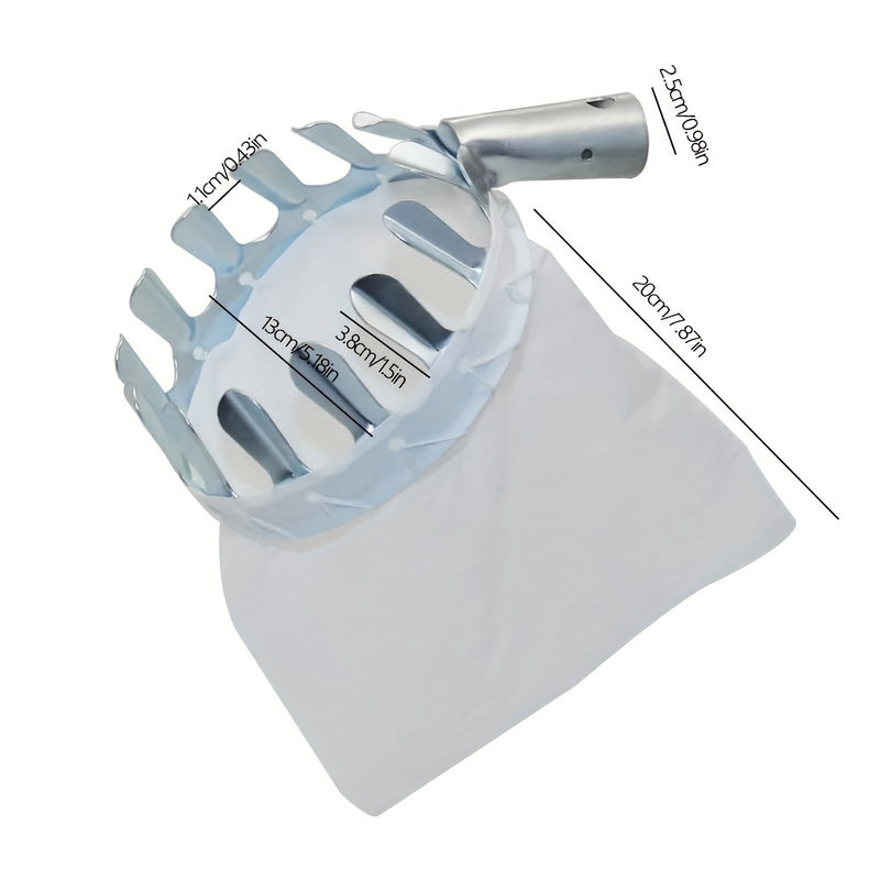 Recogedor de frutas extensible, 14cm/16cm de diámetro, herramienta de jardinería telescópica, recolección portátil de alta altitud, adecuado para todas las frutas de jardín