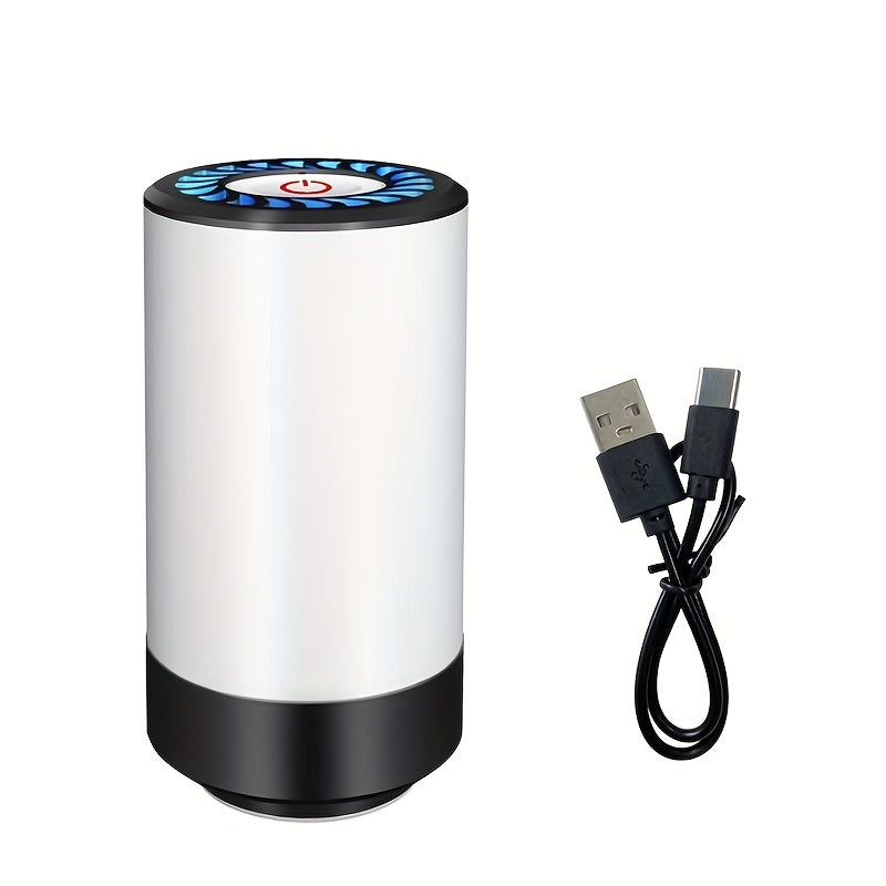 1 pieza de bomba eléctrica de vacío inalámbrica para el hogar (bolsas de vacío no incluidas) Sellador de vacío portátil para almacenamiento de alimentos Máquina de conservación de alimentos para el hogar Máquina de empaque de vacío con carga USB para reu