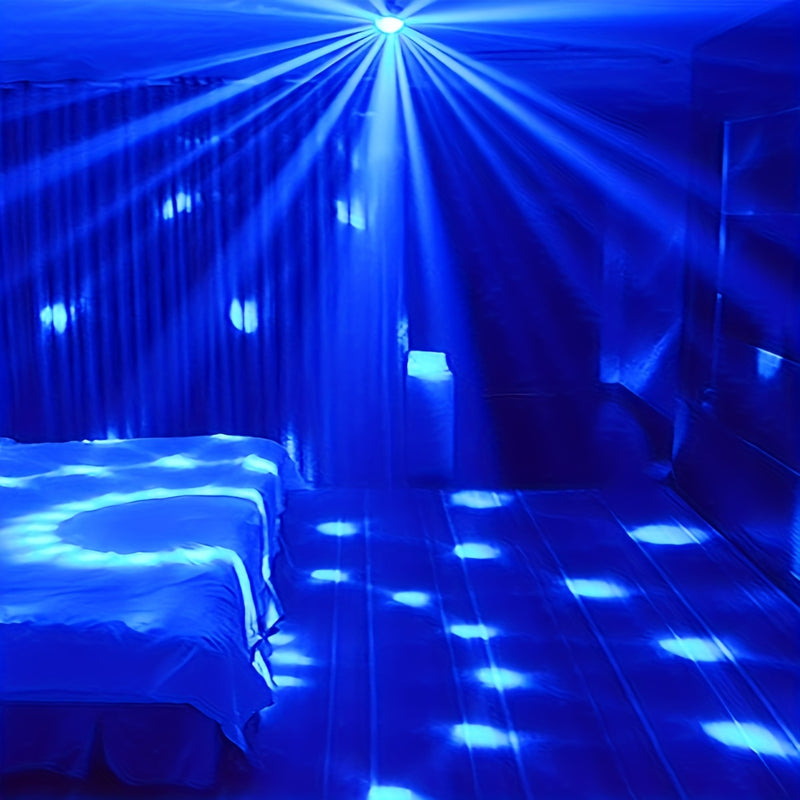 1pc Trae la fiesta a la vida con luces de bola de discoteca RGB activadas por sonido - 7 modos de control remoto, perfecto para fiestas de baile en casa, bares, karaoke, decoración del hogar, sala de estar, Halloween, Navidad, decoración de bodas, decora