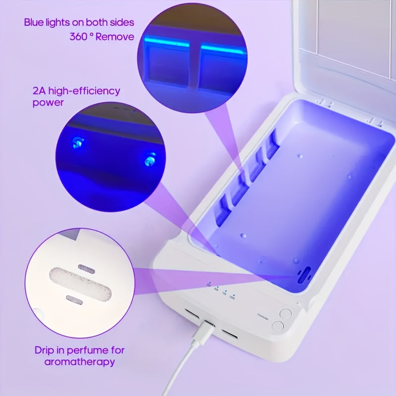Esterilizador de herramientas para uñas, caja esterilizadora portátil USB para salones de manicura, pinzas, tatuajes, tijeras, joyas, teléfonos móviles, relojes, ¡la elección perfecta para tu regalo!