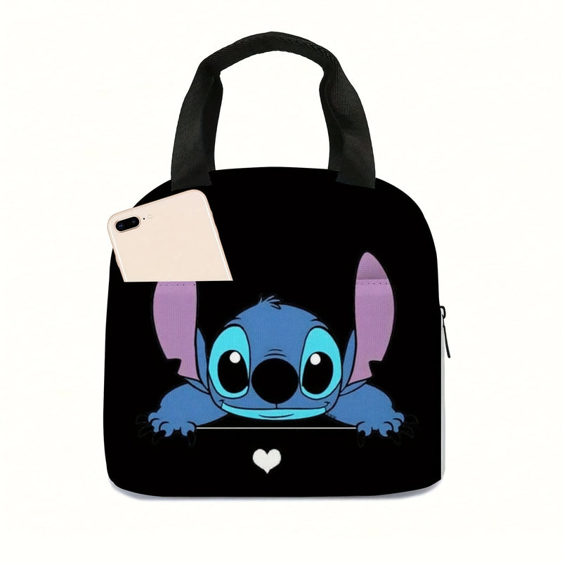 DISNEY Stitch Bolsa Térmica Reutilizable para Almuerzo, Contenedor Portátil de Contacto No Comestible para Mujeres y Hombres, Ideal para Trabajo, Picnic o Viaje, Regreso a la Escuela