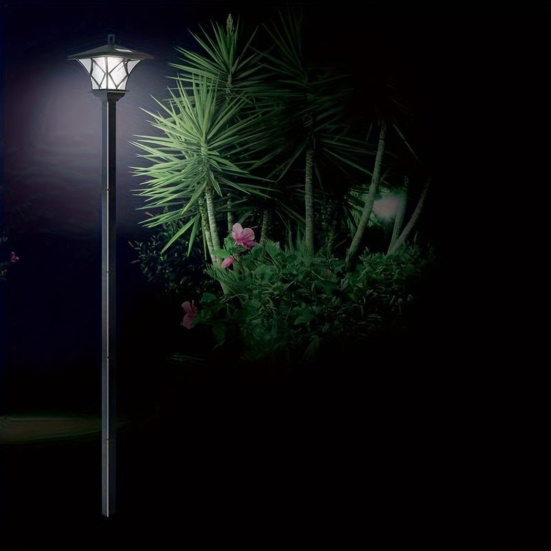 Lámpara solar de jardín LED de 1.5 metros, doble uso, para exteriores, decoración de paisaje, iluminación para patio, jardín o festivales