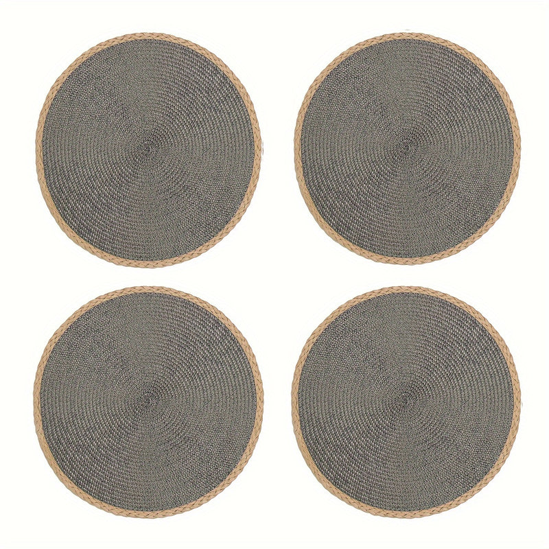 4/6 Piezas de Manteles Redondos, Temática Halloween, 15 Pulgadas Antideslizantes y Lavables para Uso en Interiores y Exteriores, Ideales para Bodas y Decoraciones de Fiestas