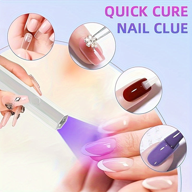 Lámpara de gel de uñas portátil y de mano, ideal para hacerlo tú mismo, con pantalla digital - Gel inalámbrico rápido, lámpara de mano, lámpara de arte de uñas portátil, adecuada para salones de uñas en casa, fácil de llevar al viajar, regalo de alta cal