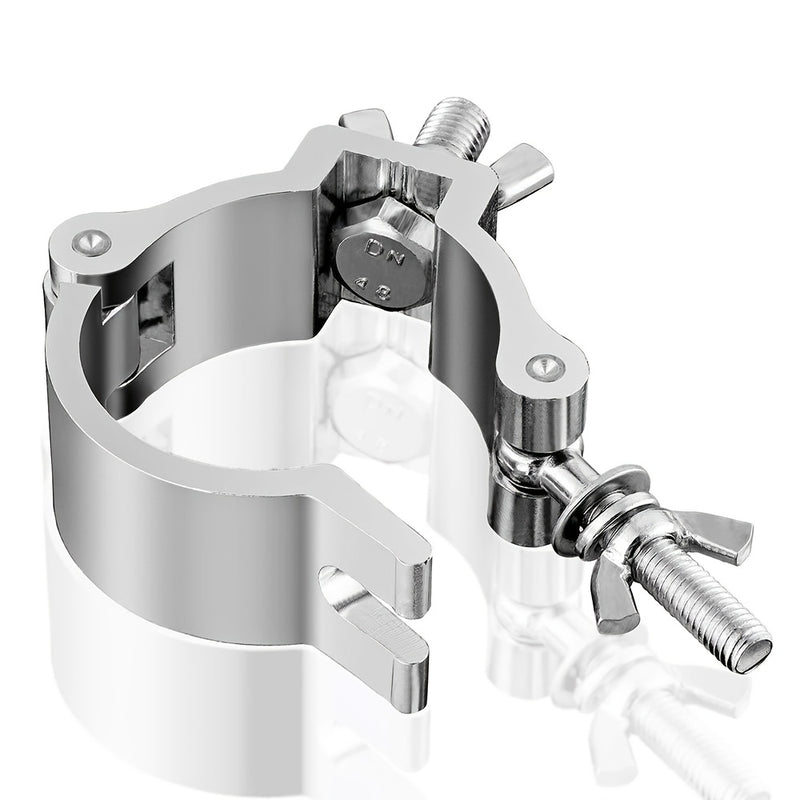 Gancho de sujeción para luces de escenario de aleación de aluminio, hebilla universal cruzada para andamios y accesorio conector para tubos redondos, compatible con focos LED PAR móviles de haz y spot