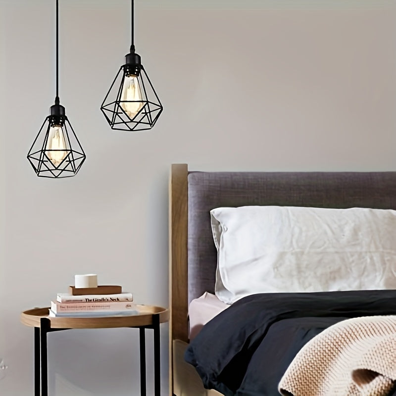 2 Piezas de Lámpara de Techo Estilo Rústico Moderno para Pasillo, Dormitorio, Lavandería y Otros Ambientes - Base E26/E27, Bombilla No Incluida (85V-265V)