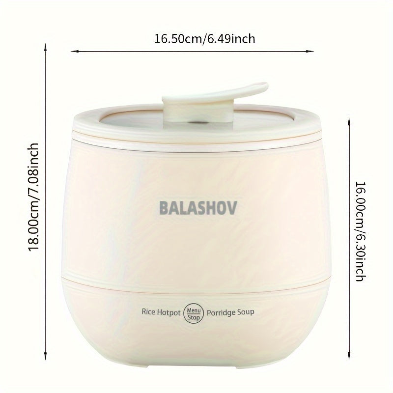 Mini Olla Arrocera, Fiambrera Eléctrica, Olla Arrocera Portátil De Viaje Pequeña, Olla Antiadherente, Función De Mantener Caliente, Adecuada Para 1-3 Personas - Para Cocinar Sopa, Arroz, Estofados, Granos Y Avena