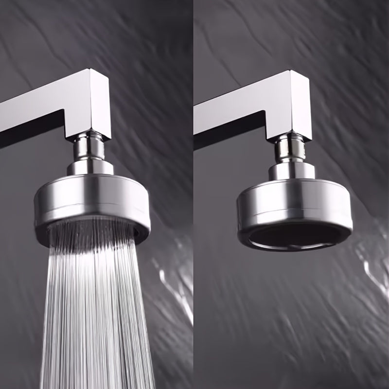 Cabezal de ducha de acero inoxidable 304 con acabado cepillado, ahorrador de agua con efecto lluvia, pequeño chorro superior, desmontable y lavable, estilo clásico para baño moderno, cabezal de ducha ahorrador de agua | Cabezal de ducha moderno | Cabezal