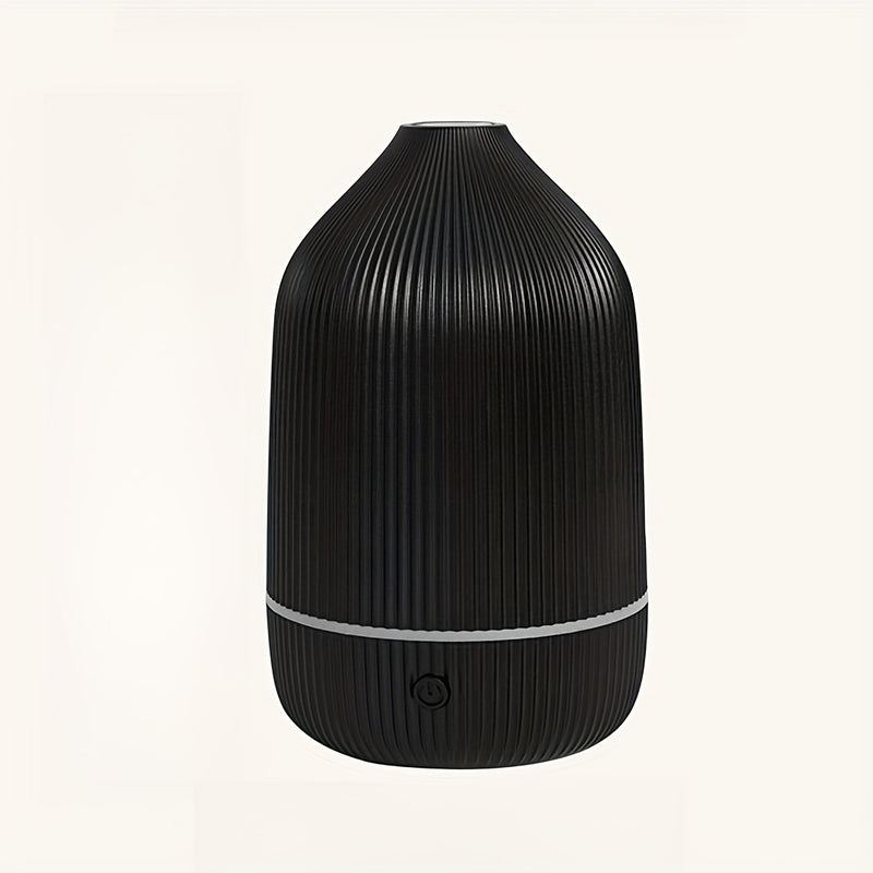 Diseminador de aromaterapia ultrasonico compacto con alimentación USB y función de niebla - Negro, ideal para hogar y oficina, diseminador para hogar, oficina y sala de estar.
