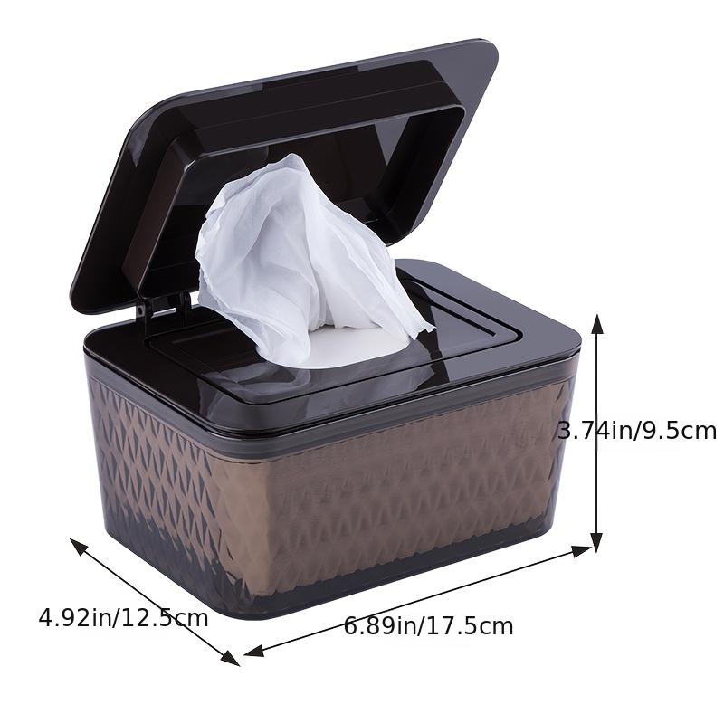 Soporte para Toallitas Húmedas de Gran Capacidad Caja para Toallitas Húmedas a Prueba de Polvo Sellada con Tapa Mantiene los Pañales y Toallitas Frescos