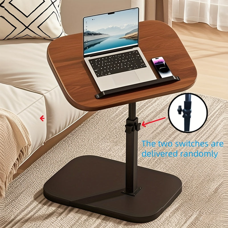 Escritorio de Pie Ajustable Moderno con Tapa Abatible - Fácil de Montar, Compacto y Duradero para Ahorrar Espacio, Ideal para Sala de Estar, Dormitorio o Área de Recepción en Interiores