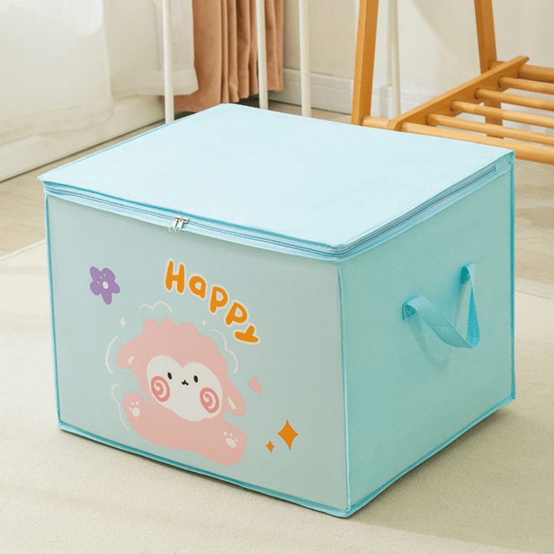 Bolsa de almacenamiento grande a prueba de polvo, bolsa de ropa plegable y ligera con cremallera y asas, regalo de Navidad/Halloween.