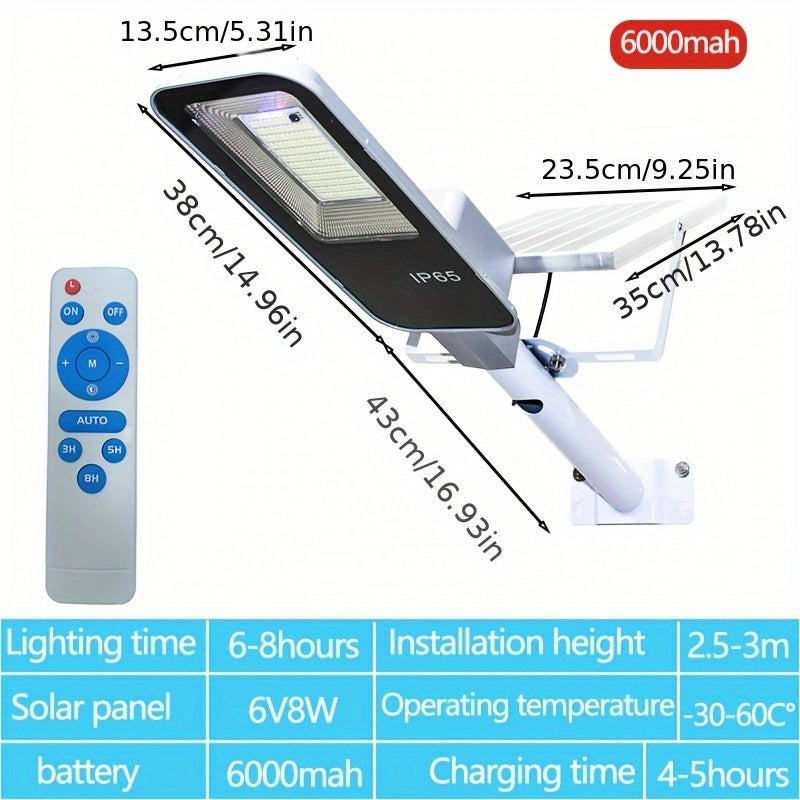Iluminación exterior solar nueva para patio, luz de calle integrada impermeable y súper brillante