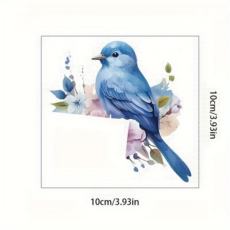 Calcomanía decorativa de pájaro azul de la suerte, diseño moderno para pared, habitación, entrada, decoración del hogar