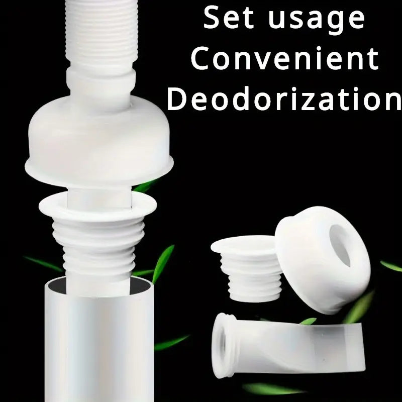 Tapa de drenaje de silicona para lavadoras, a prueba de insectos y olores, ajustable para tuberías de PVC de 40-50 mm, ideal para protección contra desbordes en cocina y baño